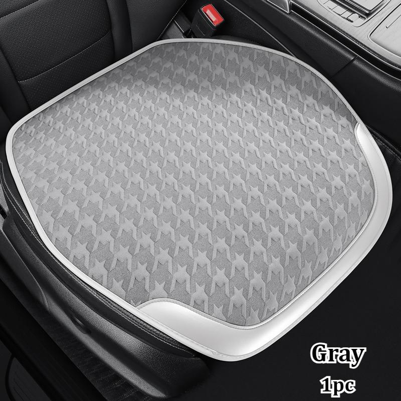

3D Breathable Fabric & PU Leather Car Seat Covers, Soft Touch Elastic Non-Slip Design Easy Installation for Most Vehicles Polyester&Four Seasons