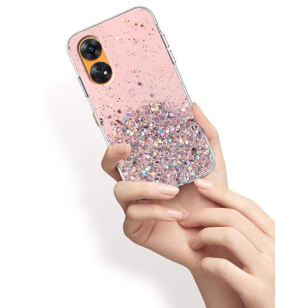 Oppo Reno8 T Case, Glittery, Pink