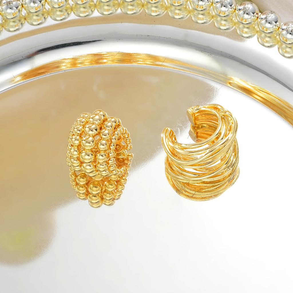 2 Pieces Bohemian Multiple Strand Bead Earrings with Artistics Wire Wrapping for Everyday Wear and Special Occasions