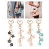 Elegant Metal Heart Bag Pendant Floral Keychain Stylish Purse Phone Charm Unique Key Holder Women's Fashion Jewelry Gift