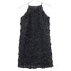 Eimy Istoire 25AW Black 1125330632 Volume Flower Motif American Style One-Piece Dress S blackUsed