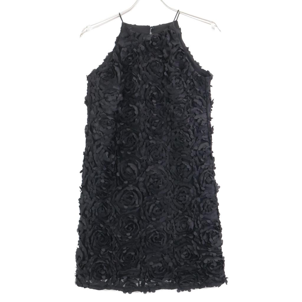 Eimy Istoire 25AW Black 1125330632 Volume Flower Motif American Style One-Piece Dress S blackUsed