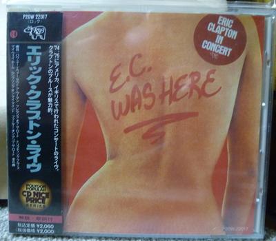 CD ERIC CLAPTON - E.C. Was Here P20W22017 RSO 1989 Japan Rock Used