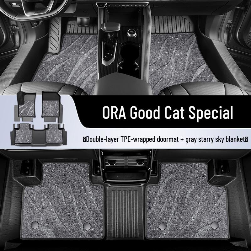 2025 Ora Good Cat TPE Autokoberce - Plně Uzavřená Dekorace Interiéru