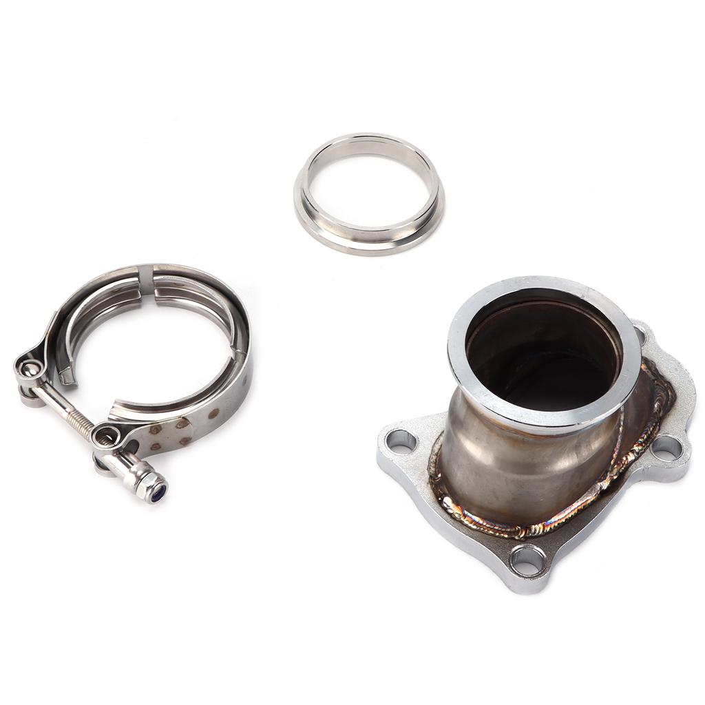 Auto 5 Schrauben Hosenrohrflansch auf 2,5 Zoll V-Band Umbauadapter Ersatz für TD04 Turbolader