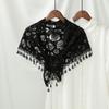 Women Church Shawl Lace Veil Polyester Scarf Bandana Church Prayer Wedding Mantilla Chapel White Embroidered Hijab Girl Scarf