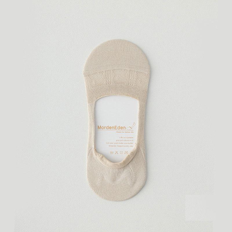 Women's Summer Thin Non Slip Non Slip Heel Invisible Mesh Breathable Shallow Mouth Boat Socks