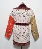 European & American Retro Color-Blocked Tassel Jacquard Mid-Length Cardigan - Women's Loose Fit Lapel Coat for Autumn/Winter
