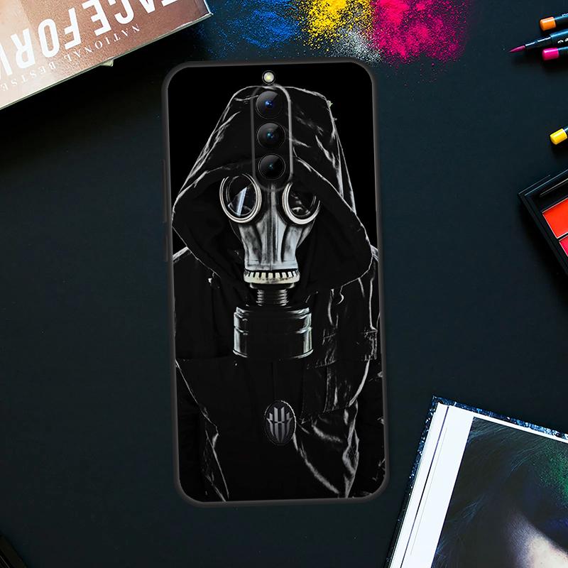 Gas Mask Case For ZTE Nubia Red Magic 9 Pro Plus RedMagic 8 8S Pro Plus 6 7 6S 7S Pro 5S 6R 5G Cover