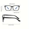 Vintage Square Frame Anti-Blue Light Glasses for Women  Durable PC Frame Ideal for Reading and Computer Use