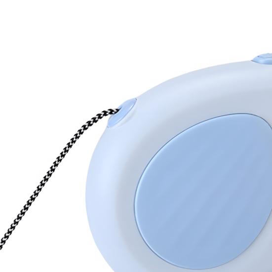 Retractable Dog Leash 16Ft Heavy Duty Nylon Rope Tangle-free Pet Leash Reflective Dog Leash with Handle One Button Control for Small Medium Dogs Walks