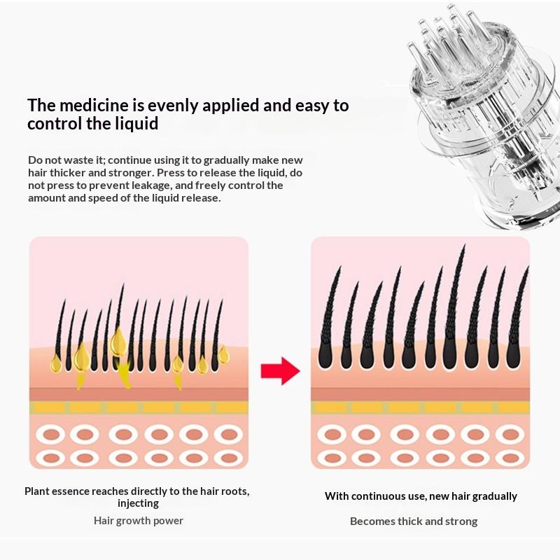 1PC Portable Mini Scalp Massager Comb Essential Oil Applicator for Hair Loss Prevention And Scalp Care Liquid Guiding Anti Tool