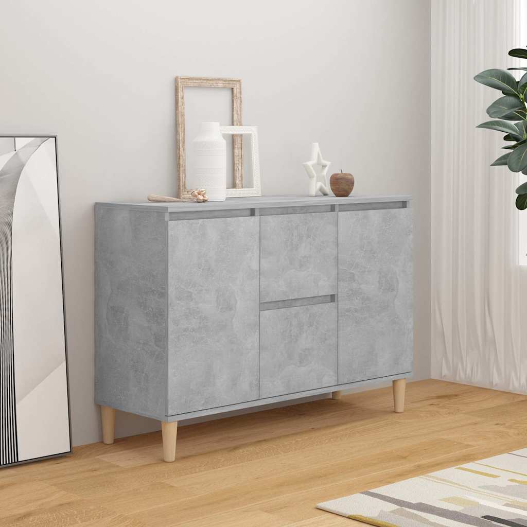 Vidaxl Cabinet, Concrete Gray, 101X35X70 Cm, Wood-Based Material