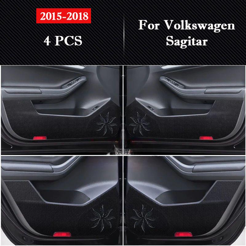 For Volkswagen Sagitar 2012-2026 Car Door Anti Kick Pad Glove Box Protection Sticker Scratch Resistant Film Interior Accessories