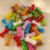 Candy Color Alloy Painted Bone Beads for DIY Bracelets, Hair Clips, and Necklace Accessories