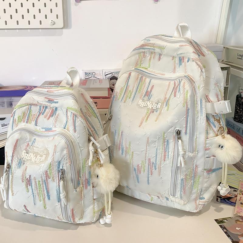 Schulranzen für Kinder Grundschüler Mädchen Junior High School Schüler College-Studenten Buchstaben-Rucksack