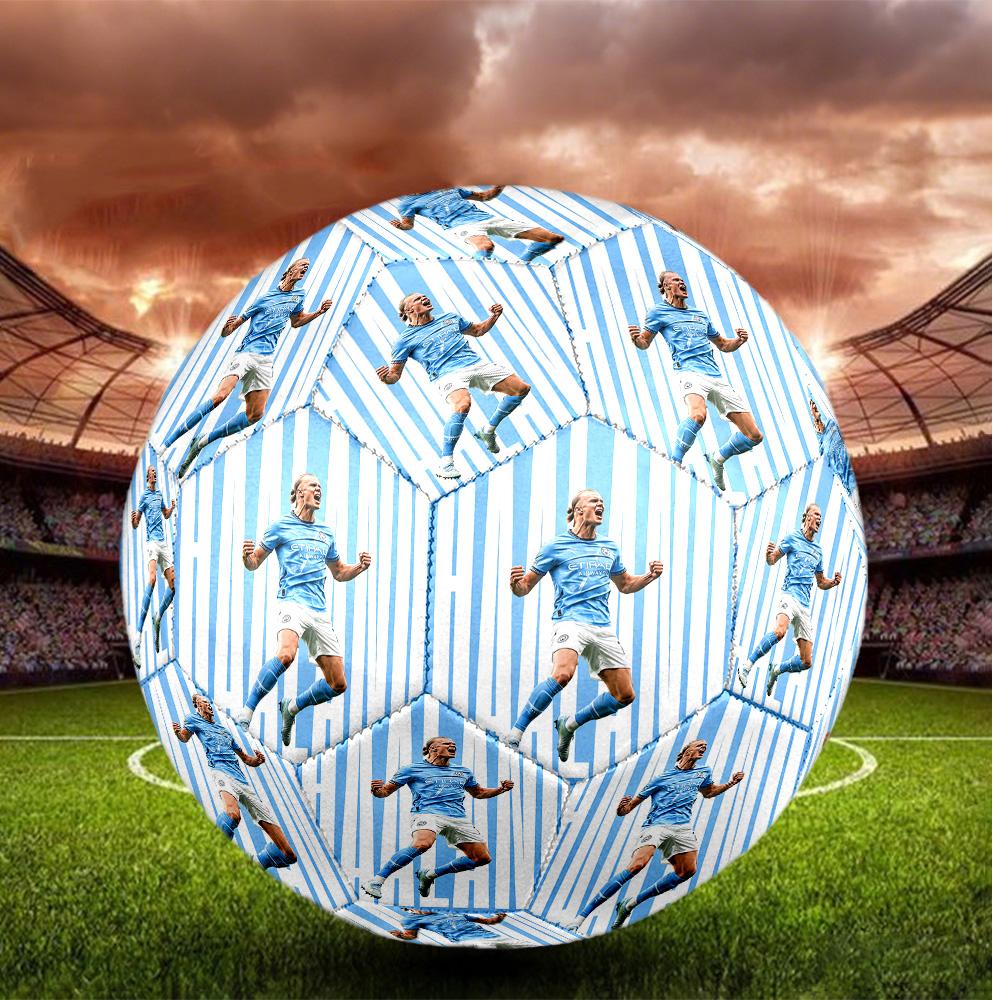 Erling Haaland Size 5 Football High Elastic Soccer Ball For Outdoor Competition Daily Training Play
