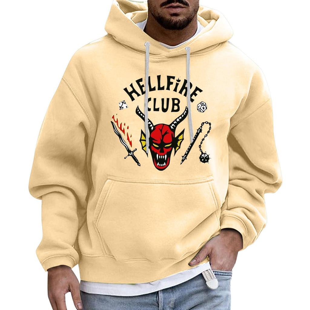 Pánská Sportovní Volnočasová Dlouhý Rukáv S Kapsou S Kapucí Kapuce Mikina