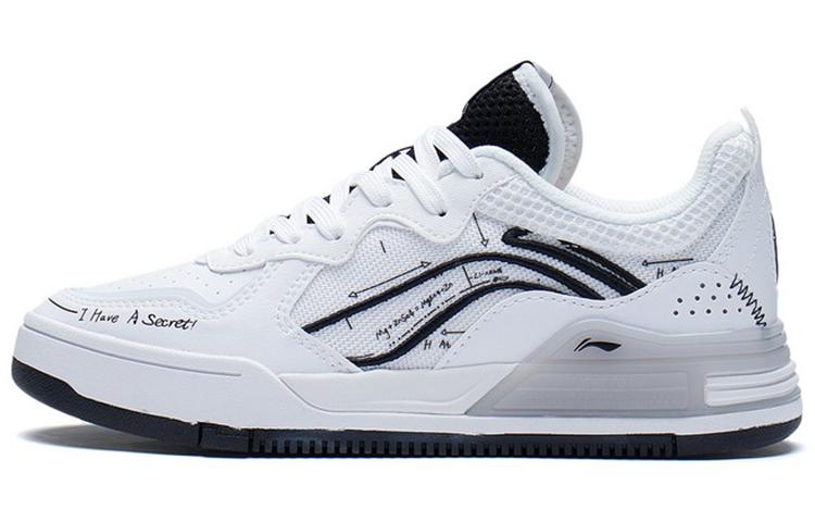 Li Ning Wave V1 Нескользящие Износостойкие Нескользящие Износостойкие Низкие Скейтборд-Кроссовки Женские AGCS030-6 35