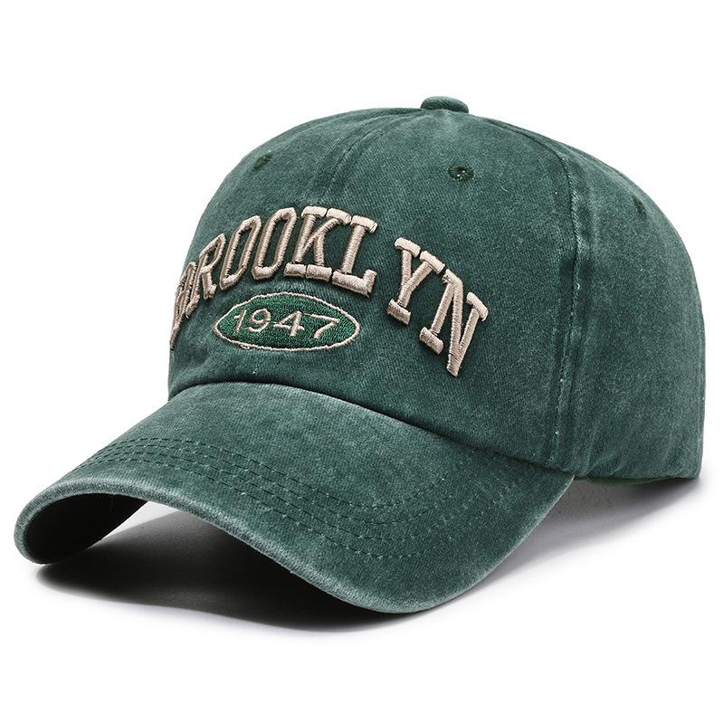 Hat Men's Personality Washing Old Letter Embroidery Cap Outdoor Fashion Women's Shade Couple Baseball Cap