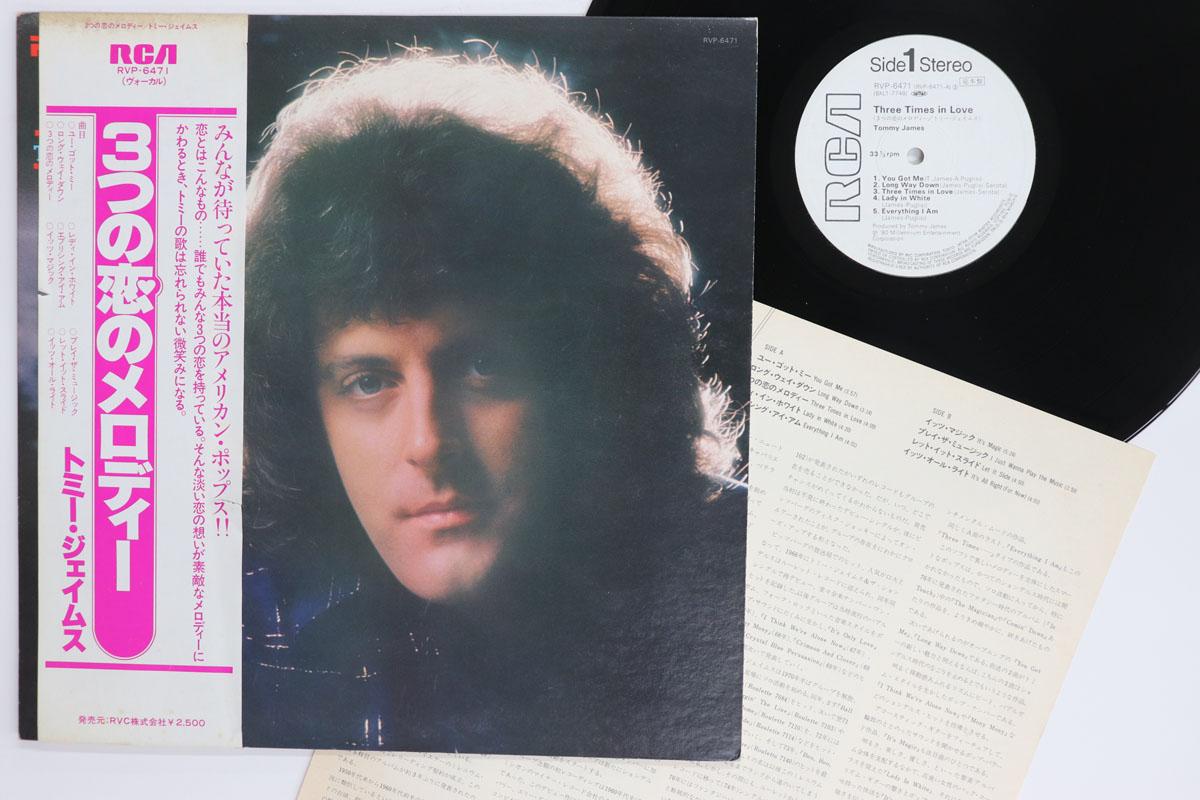 

LP Record TOMMY JAMES Three Times In Love RVP6471PROMO RCA 1980 Japan Obi Rock Used
