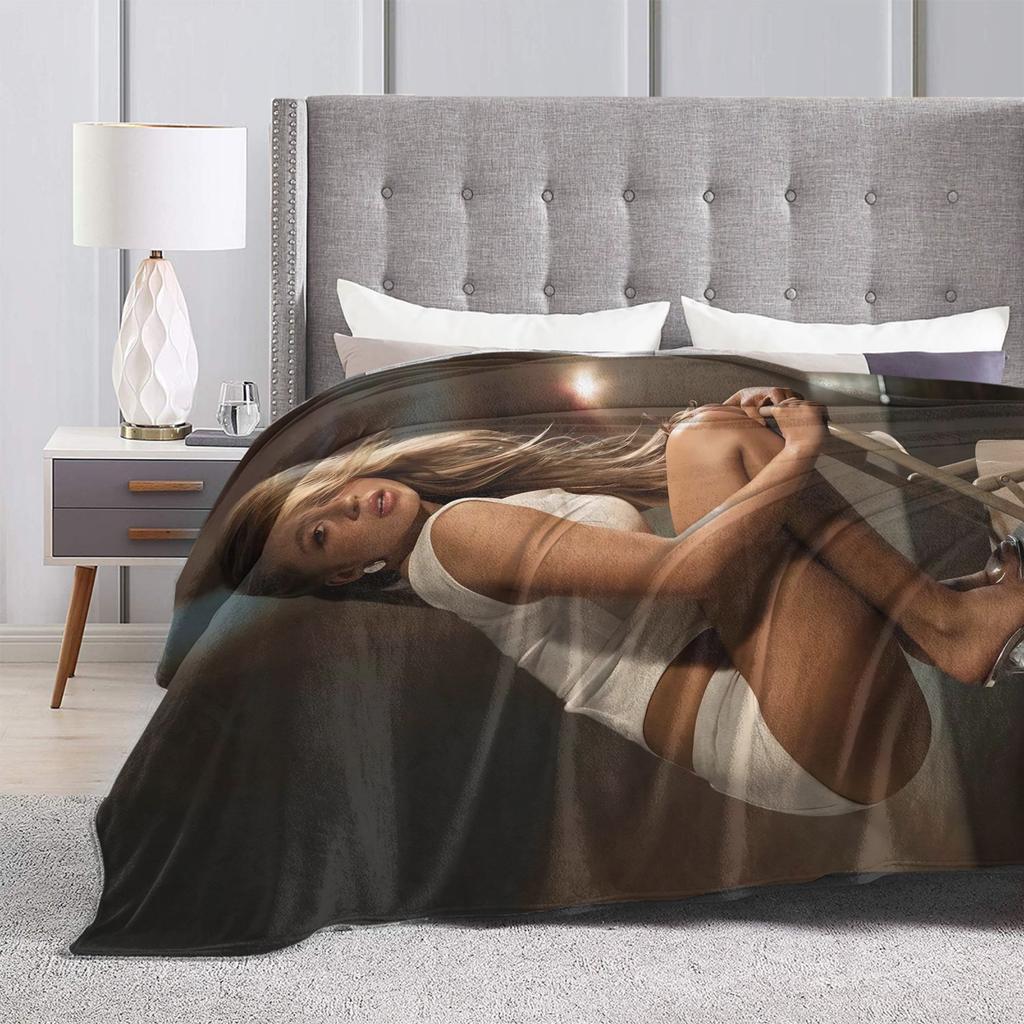 Soft Blanket Travel Miss Possessive Tour Tate McRae Throw Blanket Flannel Bedspread For Bedroom Fluffy Sofa Bed Cover