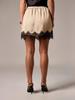 European Lace Patchwork High-Waisted Skirt - Stylish & Versatile Design