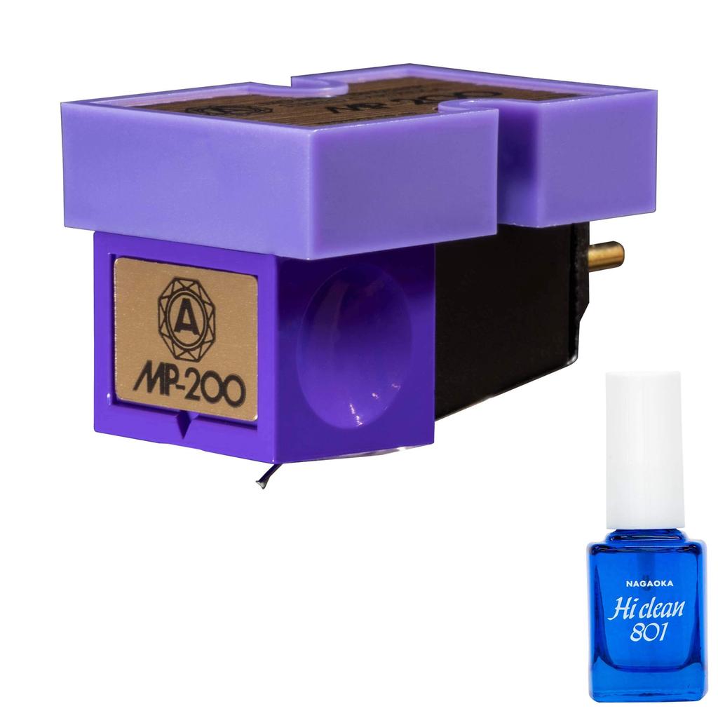 NAGAOKA MP type stereo cartridge single unit record needle cleaning liquid set MP-200