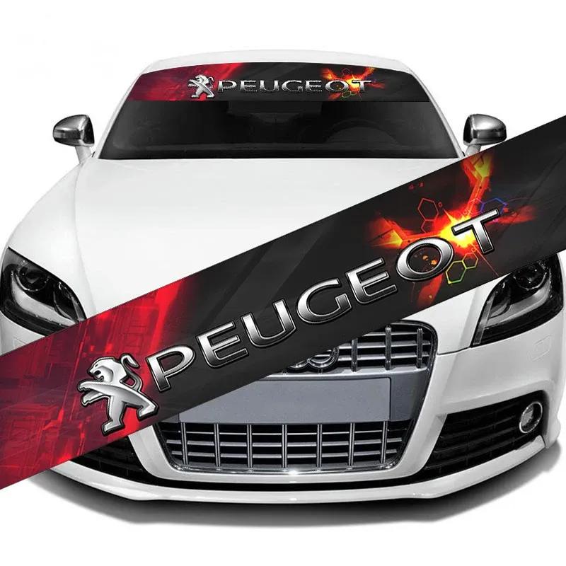 Car Front Trunk Windshield Sticker for Peugeot 206 307 308 207 3008 208 508 407 2008 306 406 408 205 4008 5008 103 106 301