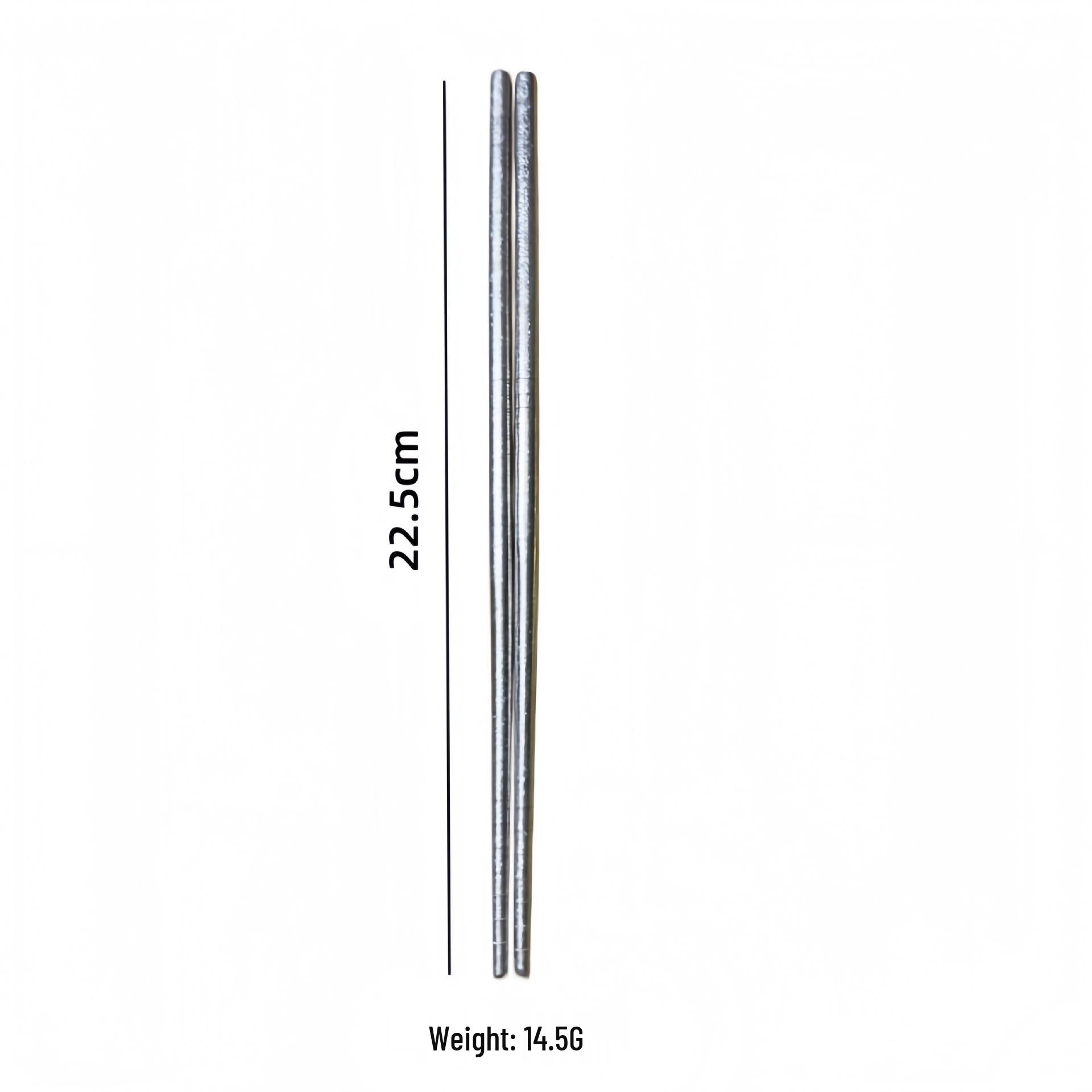 Light Luxury Titanium Chopsticks Set: Ice Flower Design, Non-slip, Mildew-proof, Antibacterial, 5 Pairs with Gift Box.