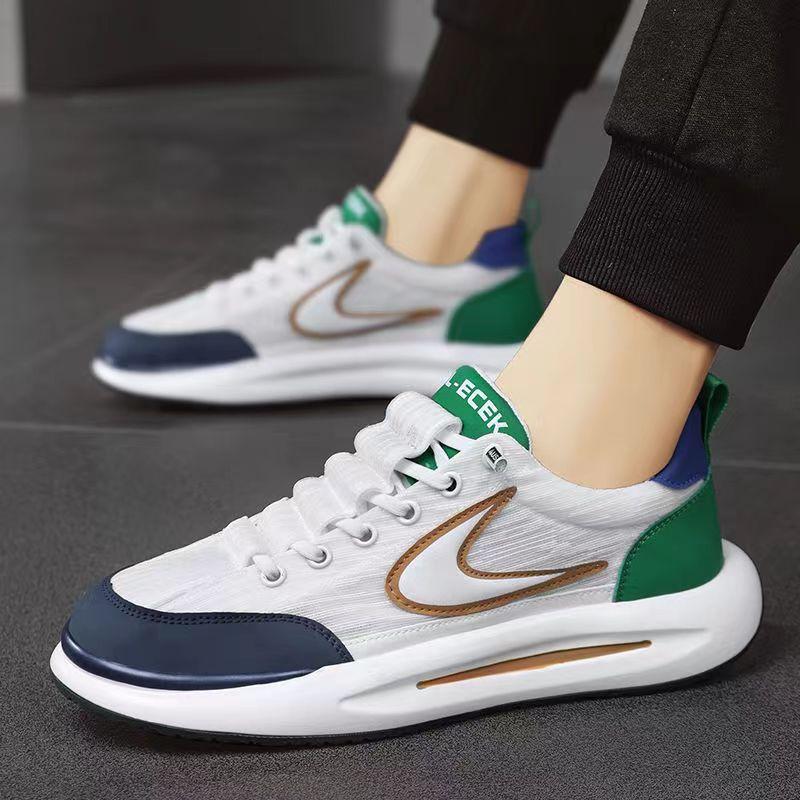 Sneakers Men's Spring and Summer New Mesh Breathable Forrest Gump Shoes, Thick-soled Comfortable Men's Shoes Outside the House