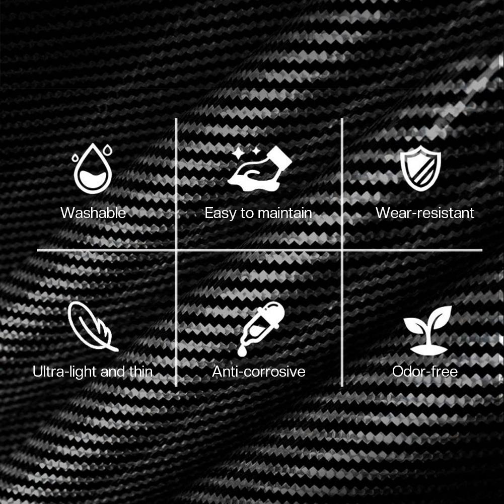 Laser Carbon Fiber textured Steering wheel covers, black laser carbon fiber 1 pair