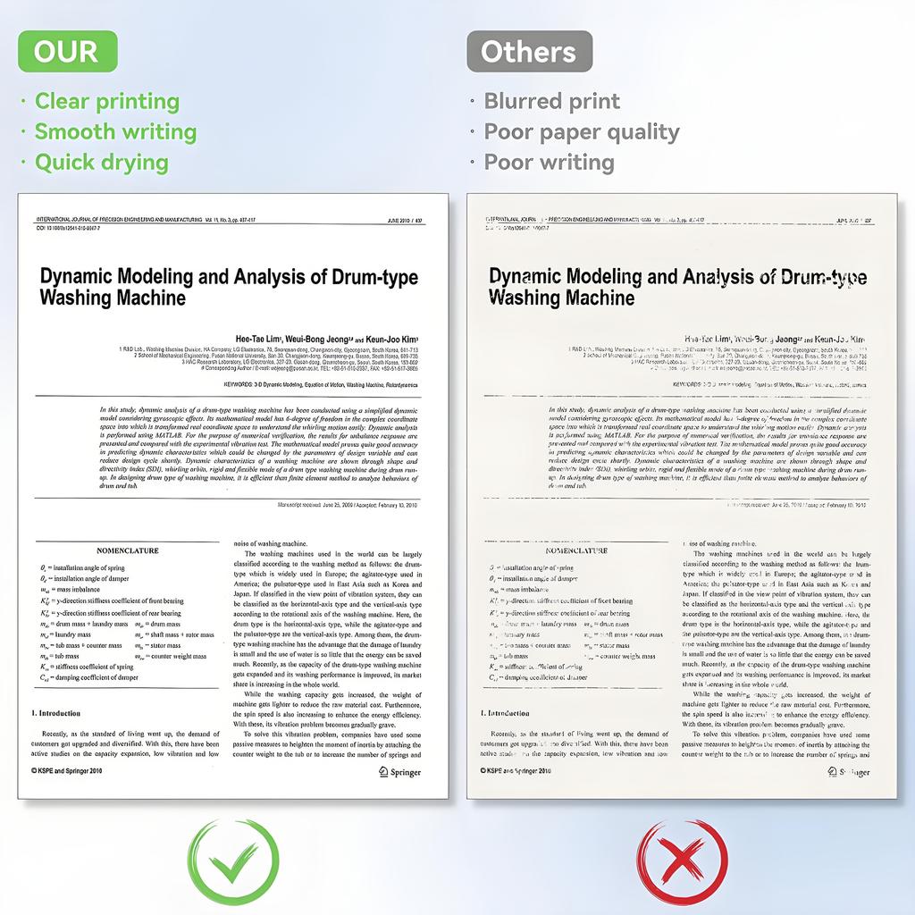 2/4 Roll A4 Quick-drying Heat-sensitive Paper, Suitable for Portable Printers - Thicker, Clearer Fonts, High Quality