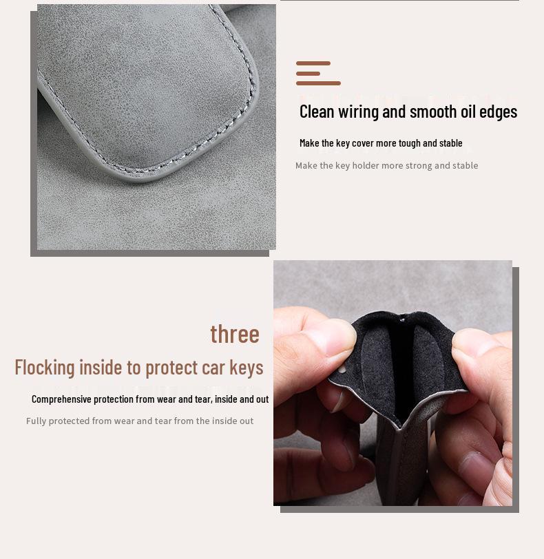 Sheepskin Key Case for Hyundai Elantra, Tucson, ix25, ix35, and More