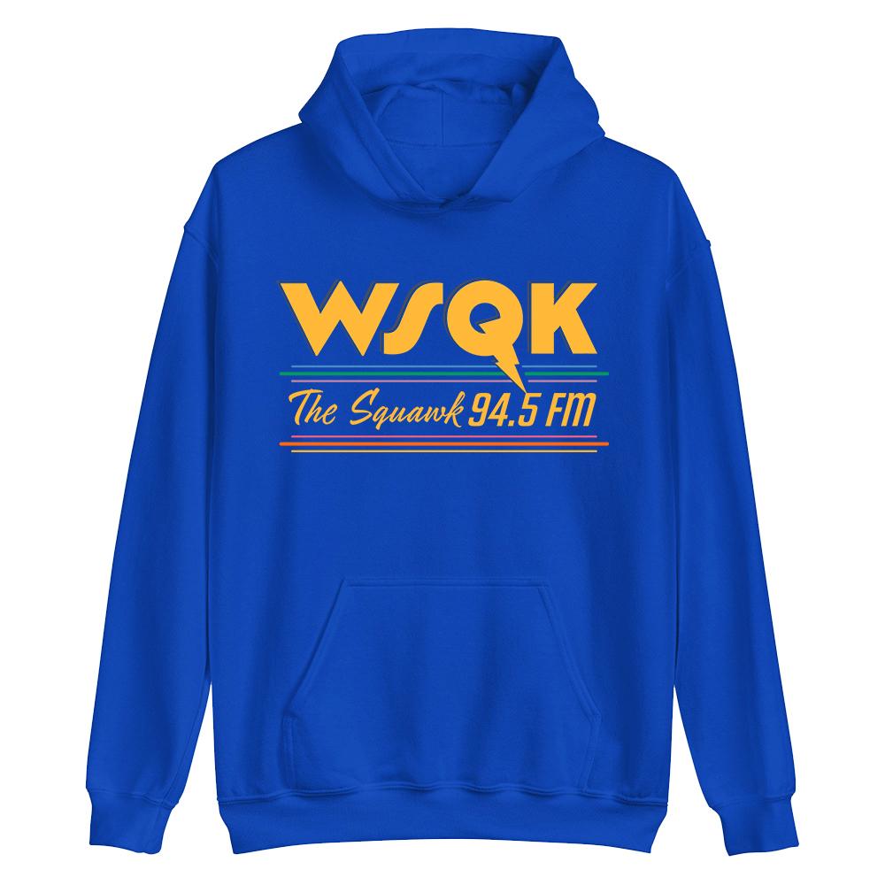 WSQK The Squawk 94.5 FM Bluzy Beam Me Up Place Sucks Nadrukowane Bluzy z Długim Rękawem z Kapturem Odzież Unisex