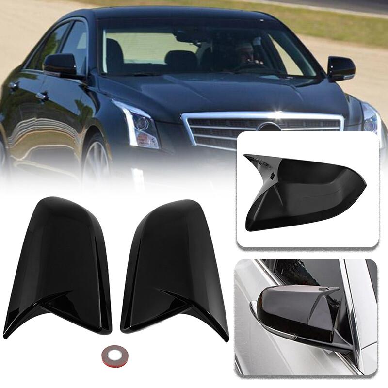 Mirror Cover Caps For Cadillac ATS CT4 Horn Style 2014-2018 Rear View Caps Shell