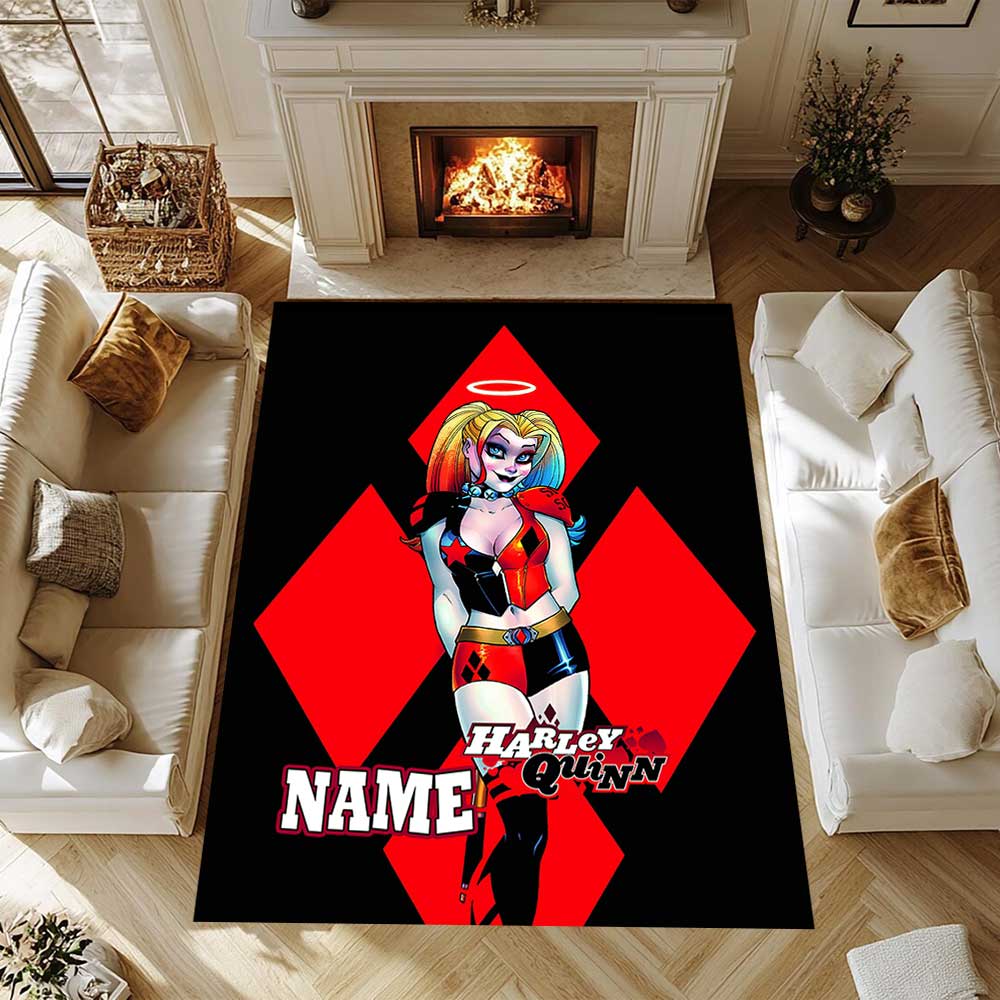 Warnermedia (2) Customize your name rug, office chair cushion, home bedroom living room gift.