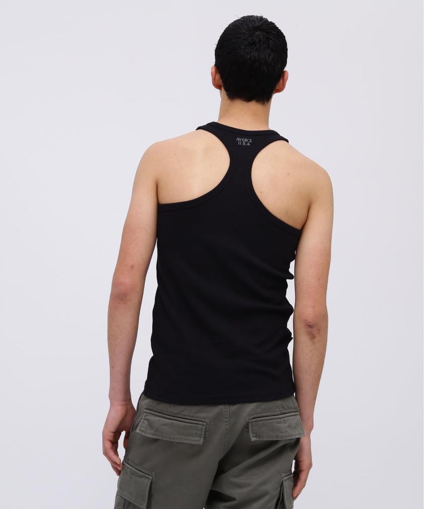 AVIREX DAILY RIB TANK TOP 6143503 Black