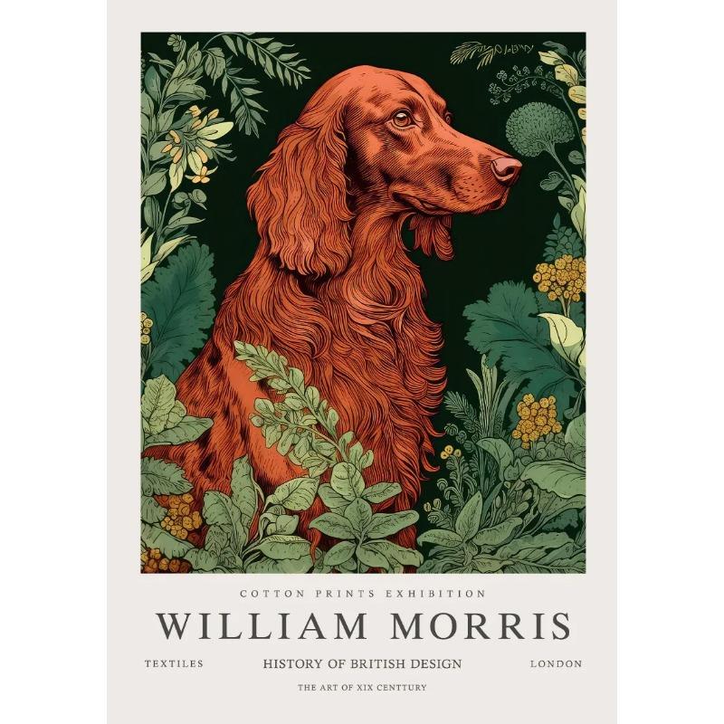 William Morris Tier Eule Elefant Pfau Pflanze Kunst Museum Ausstellung Poster Leinwand Gemälde Wand Kunst Bilder Wohnkultur