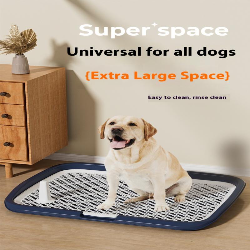 Toaletă de dresaj pentru câini, suport din plastic pentru urina de câine cu plasă detașabilă, tavă reutilizabilă pentru dresajul de câini pentru animale de companie