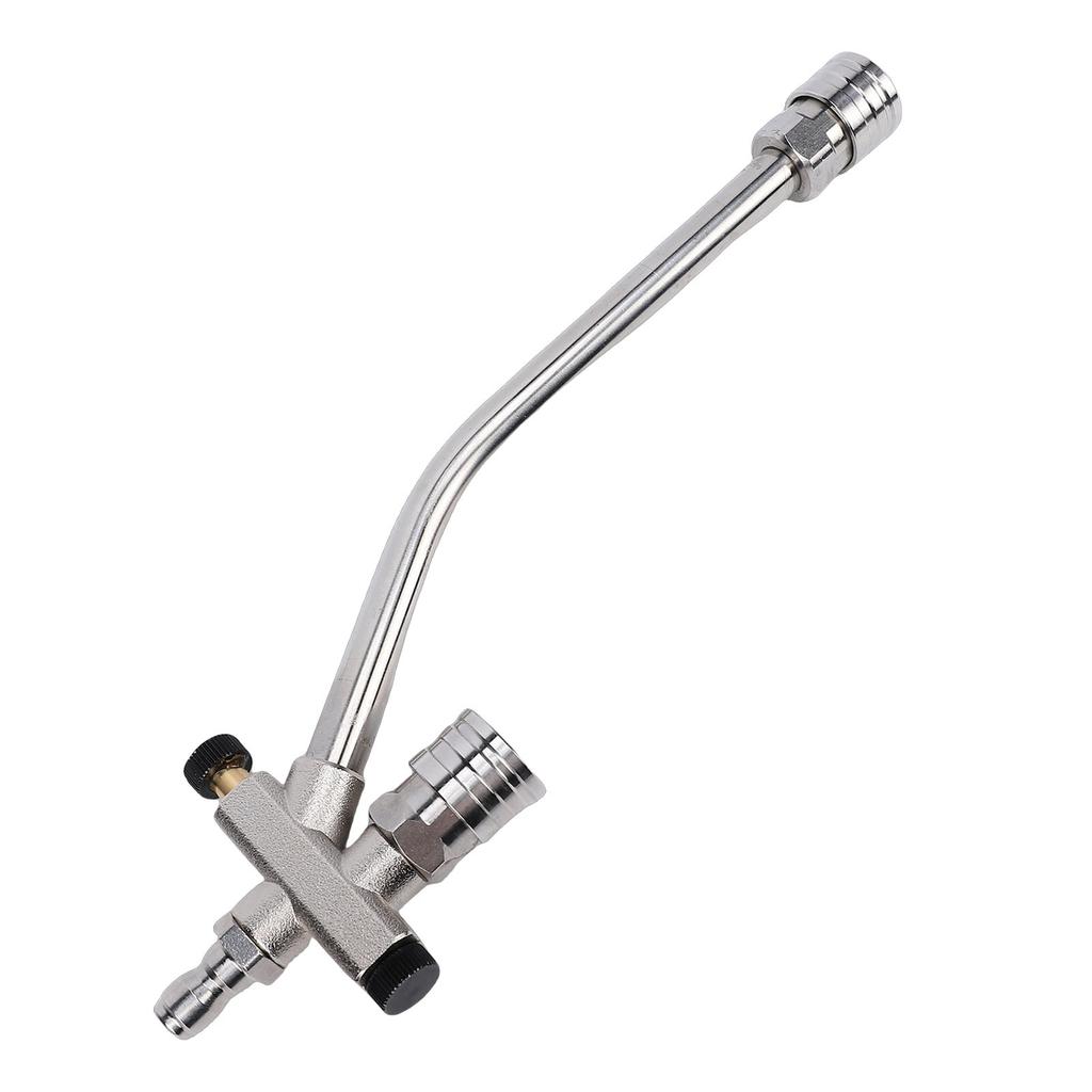 Dual Connector High Pressure Washer Wand with 5 Nozzle Tips 1 4 Inch Quick Connect Foam Cannon Spray Wand