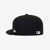 New Era New York Yankees Základní přiléhavá čepice Černá Bílá 11591127