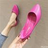 Fashion Soft soled shallow mouth spring pointed women's flat shoes are casual fashionable simple comfortable single women's shoes