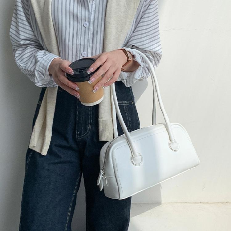 Splashproof Handbag Travel Bags for Women Solid Color Soft Leather Bag
