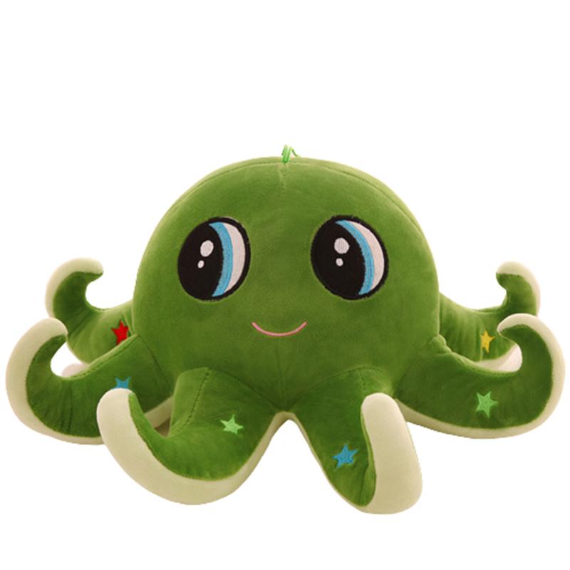 

Octopus Plush Cartoon Toys Animal Squid Stuffed Dolls Pillow Decor Gifts Kids зелений