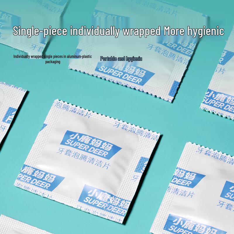FAWNMUM Mint Effervescent Aligner & Retainer Cleaning Tablets