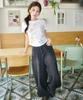 Sekeondeusolteu Balloon Damage Denim Pants (Raw Black)