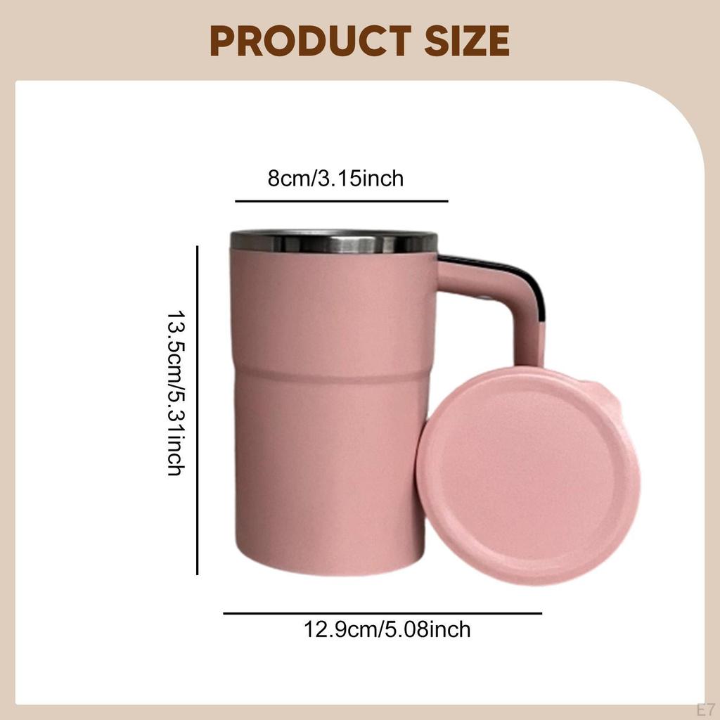 Coffee Mug Automatic Mixing Cup with Lid Portable Versatile Auto Stirring for Tea Protein Powder
