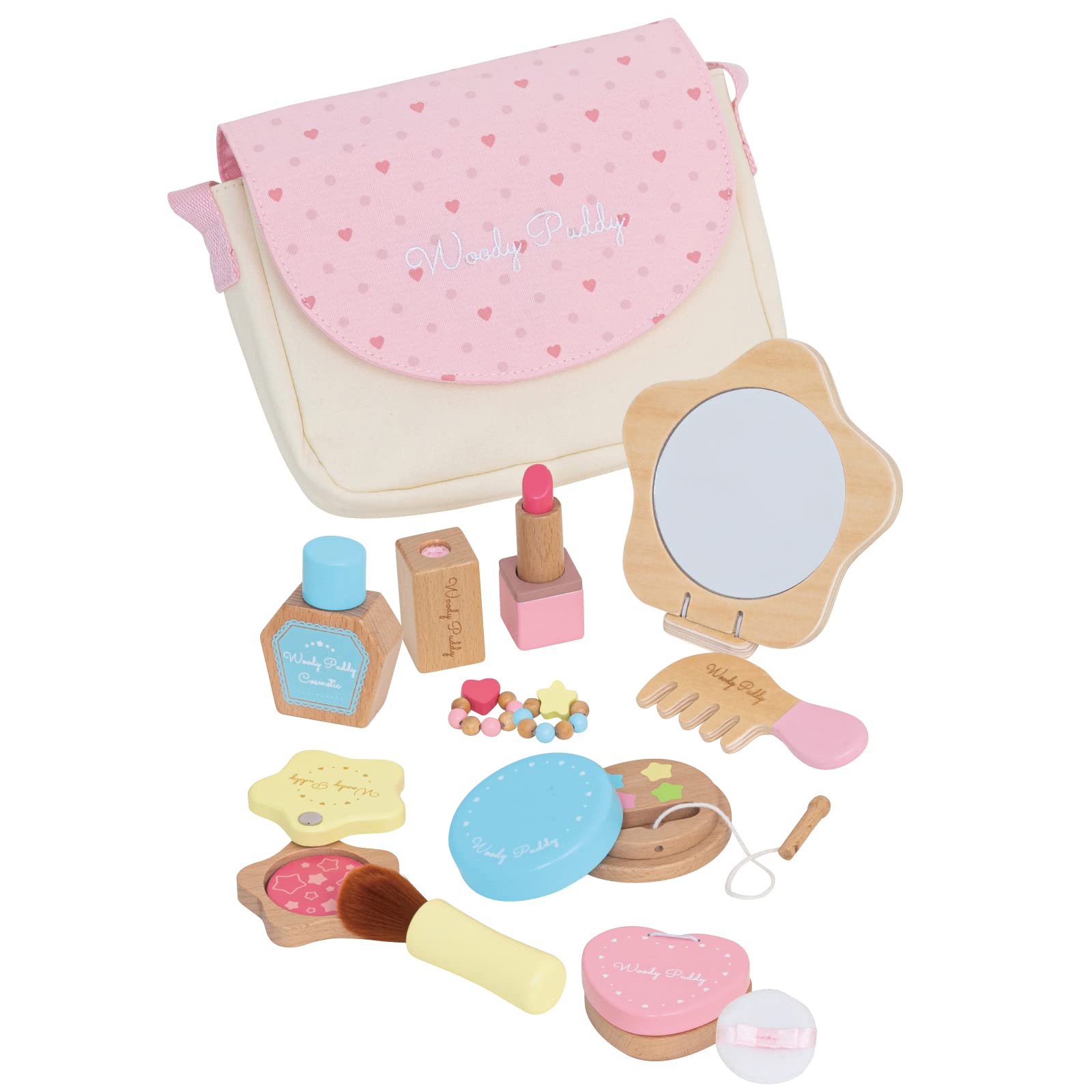 

First Pretend Play Sparkle Cosmetic Set Magnet Wooden Toy Educational Toy Pretend Play Woody Puddy