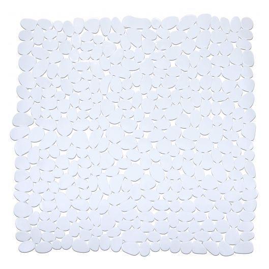 Tapis de douche - WENKO - Paradise - Antidérapant - PVC - 54x54 cm - Blanc